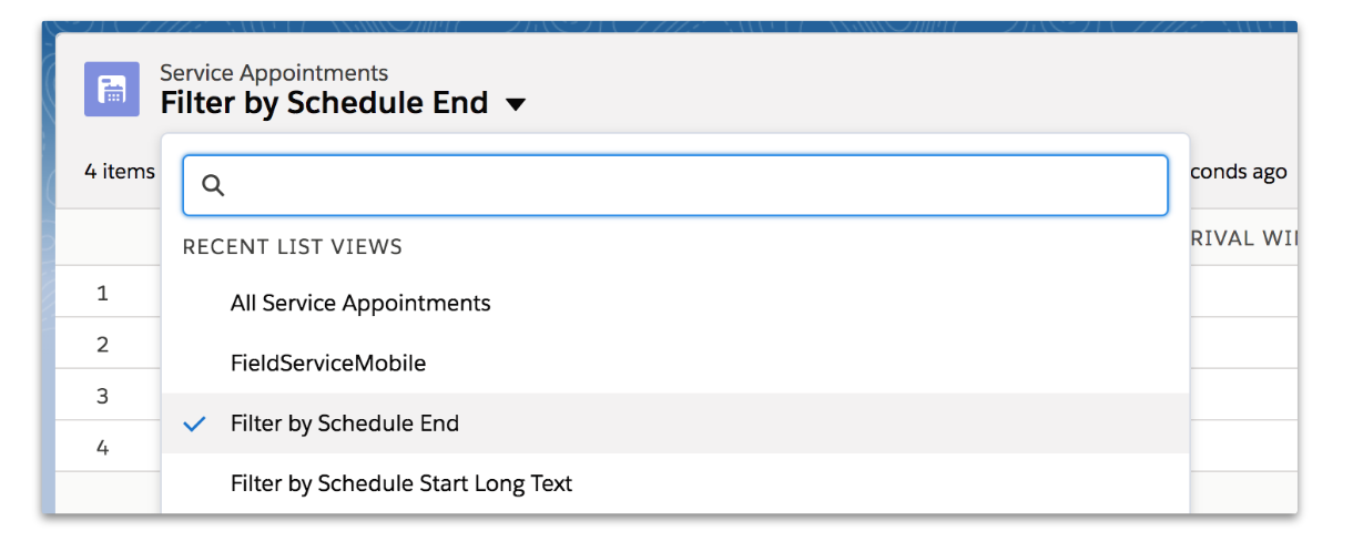 List picker admin view